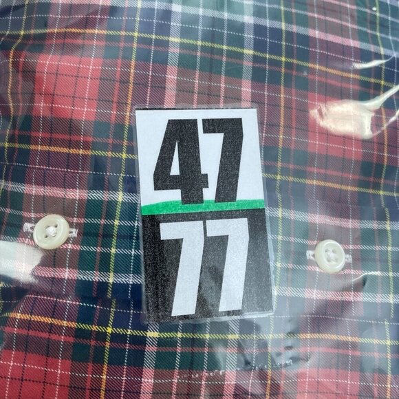 Ralph Lauren Mens Classic Fit Plaid Button-Down Shirt XL Cotton 4777 - Picture 7 of 8